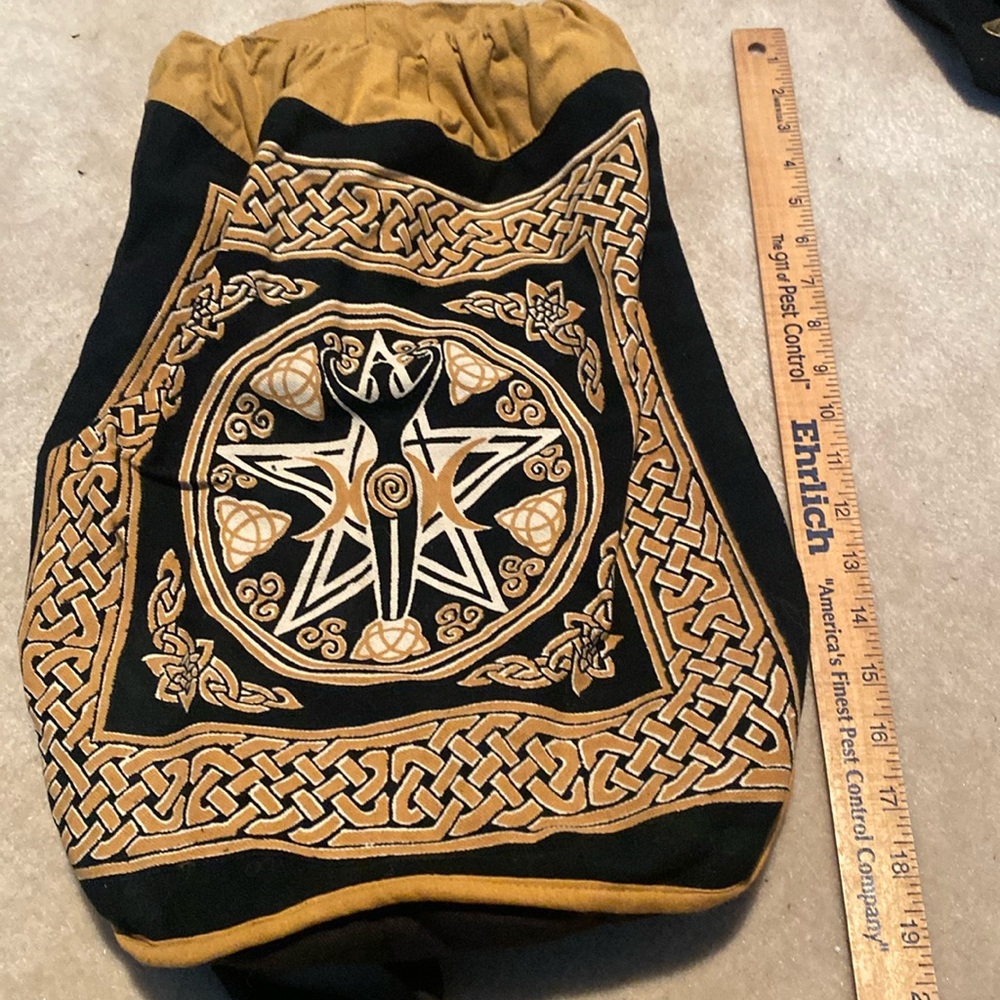 Pentagram Goddess Cotton Yoga Backpack